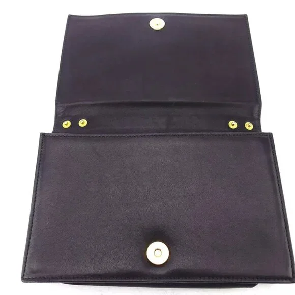 GIANNI VERSACE clutch bag leather Authentic